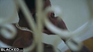 Ivy Wolfe has her first experience with a huge black cock