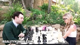 Nerdy girl Kali Roses lost bet to the guy and had to show her boobs