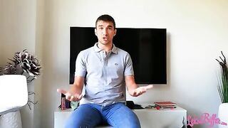 The guy licks the pussy of the HR manager to get a job