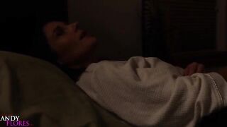 Mandy Flores shares hotel bed with her teacher in steamy scene