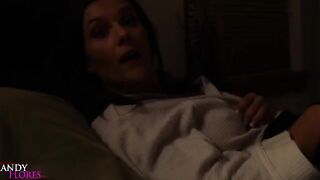 Mandy Flores shares hotel bed with her teacher in steamy scene