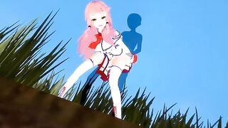 Hentai animation with Flare Arlgrande getting fucked and experiencing something new for the first time (POV)