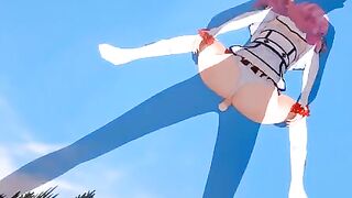 Hentai animation with Flare Arlgrande getting fucked and experiencing something new for the first time (POV)