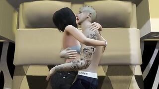3D Hentai - Justin & Selena sex