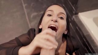 Five-star blowjob and fuckface for Danika's big dick