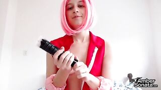 Sakura teaches you how to masturbate like a pro with her guidance