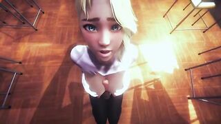 POV Spider Gwen fucks with you (3D porn 60 FPS) - the best experience!