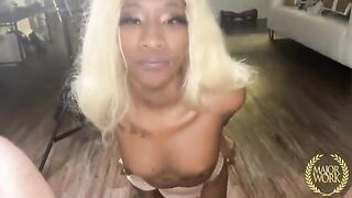 A sexy midget woman, Mini Stallion, fucked hard and deep by a huge dick