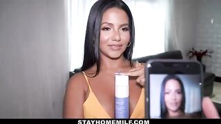 Hot Latina MILF Rose Monroe poses nude for her stepson’s camera