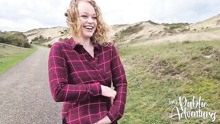 I fucked my dildo on the beach and almost got caught!