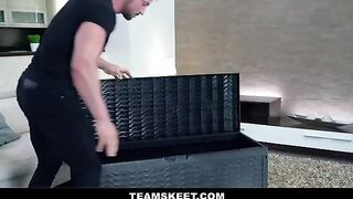 Lana Roy, girl with a small ass, got fucked by a huge dick