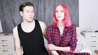 Submissive redhead in her first BDSM experience