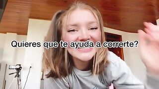 A cute blonde has sex with her gringa friend in Spanish