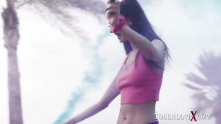 The sexy girl Eliza Ibarra was fucked hard by a muscular man in this hot video