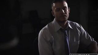Shady reporter fucked busty Evelyn Claire in a steamy office encounter