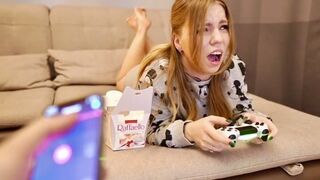 Kisankanna got her pussy filled with cum after using Lovense, then getting her throat fucked