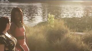 Passionate lesbian encounter with intense chemistry and stunning models in HD
