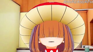 My Hero Academia Kinoko Komori hentai in action