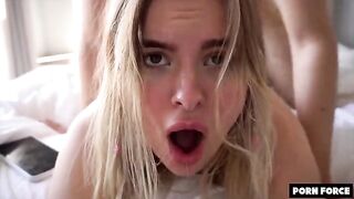 The pretty coed came for the sharp slap on the ass