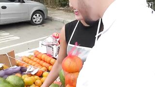 Curvy Latina Melissa Lujan gets her wet pussy railed in public