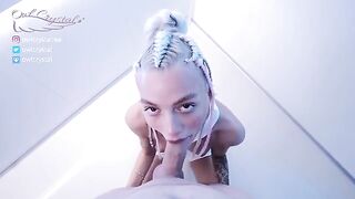 Petite teen OwlCrystal gets her ass smashed hard