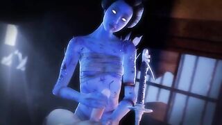Feng Min's hot ass fucked by Ghostface in DBD scene