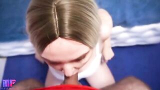 A hot woman fucks her stepson and gets a load in her mouth