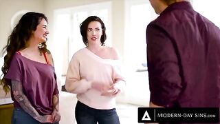 Casey Calvert and Arabelle Raphael in a hot threesome