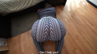 A girl got stuck again and showed her appreciation to her stepbrother twice