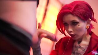 A redhead girl from Arcane gets fucked in a rough way in a dream