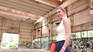 Big tits Verena Maxima gets fucked hard in public by German Scout