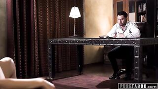 A sex addict, Charlotte Sins, relapses with her counselor in a taboo session