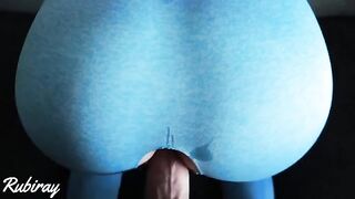 Babe fucked on the couch in yoga pants before cumming