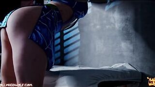 Jolyne Cujoh gets caught masturbating, MollyRedWolf makes a mess