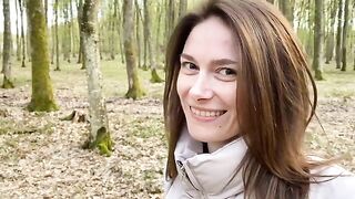 The wife made a blowjob and had sex with the forester
