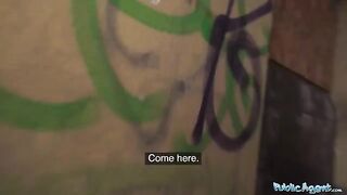 An 18-year-old babe gets fucked in the basement for money