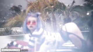 The goth princess Arya Fae gets a dose of anal sex and organsm