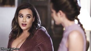 Natasha Nice, with her stunning big natural tits, gets caught by her stepdaughter in a compromising situation