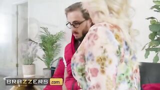 Morgan Taylor, the hot cougar next door, gives a young boy a lesson