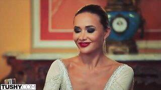 Stunning Venera gets her anal DP fantasies fulfilled on TUSHY