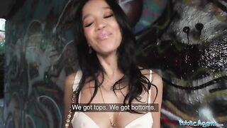 A natural girl like Asia Vargas gets fucked outdoors for cash in a steamy Public Agent scene