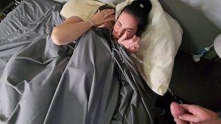 I peed on two girls in bed, then they got wet and made out