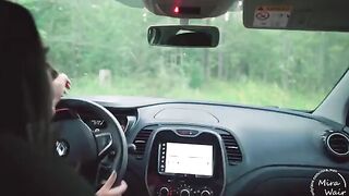 Two girls took a guy into the forest and fucked him in a hardcore threesome