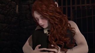 Harry Potter fucked his tutor Hermione Granger on the third floor of Hogwarts