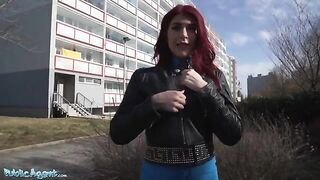 A tourist redhead from UK got lost and found a place to stay in hotel