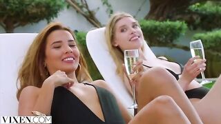 Stunning girls Agatha, Freya & Lika in passionate foursome action