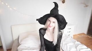 A guy came to the witch and filled her with his cum on Halloween