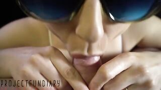 A blowjob with a focus on foreskin and smegma play