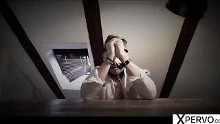 Two insatiable step-sisters share a sex slave in an intense scene