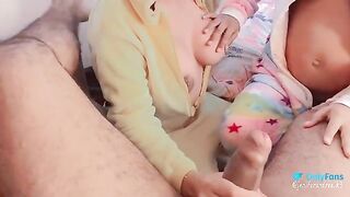 A trio with a pregnant woman of 6 months is a delight